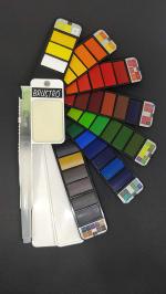 Brustro Multicolored Artists Watercolour Pan (Set Of 42)