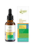Lass Naturals Vitamin C Serum - Brightening, Anti-Aging Skin Repair, Supercharged Face Serum, Dark Circle, Fine Line & Sun Damage Corrector 15ML