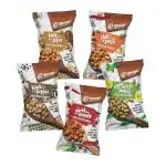 Shrego Flavour Roasted Peanut Variety Combo Pack, 700G (5X140G Each) (Mirch Masala, Chilli Garlic, Black Pepper, Nimbu Mirchi Pudina, Hing Jeera)