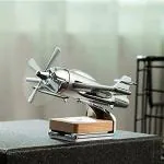 Autoeon Trending Aeroplane Glider Design Solar Car Air Freshener Aromatherapy Car Interior Decoration Accessories Perfume Diffuser (Gilder Airplane Black)