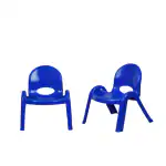 Maharaja Tommy Plastic Chair for Kids Set of 2 | Strong Durable & Portable Study Chairs | Virgin Material Kids Chairs for 2 to 8 Years | Stackable School Chair (Blue)
