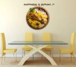Customscart Biriyani Quotes Large Self Adhesive Sticker70 cm