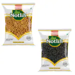 Notlih 400g Mustard Seed Combo | Black Mustard Seeds | Yellow Mustard Seeds | Sarso Dana | (Pack of 2 - 200g Each)