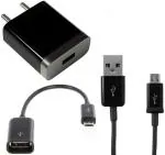 Webilla Wall Charger Accessory Combo For Redmi 5A (Black)
