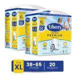 Liberty Premium Adult Unisex XL Diaper Pants 10 pcs for Waist Size 96-165 cm (Pack of 2)