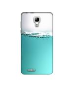 Casotec Half Fill Design Printed Silicon Soft TPU Back Case Cover for Micromax Bolt Selfie Q424