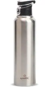 Speedex Stainless Steel Water Bottle 1 Litre Leakproof Silver Color