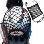 Careflection Motorcycle Cargo Net - Luggage Strap Rack Expansion Organizer Net for Cargo Helmet Net - Suitable for Motorcycle Bike Trailer