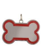 PSK Pet Mart Dogs Collar Pendant (Red, Silver)