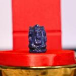 Crystal Divine Lapis Lazuli Crystal Pocket Ganesha Idol For home decor Items & Decorative Items Lord Ganesh Figurine Vastu Items Small Figurines Ganesh Statue For Good Luck Fengshui Small Ganesh Murti