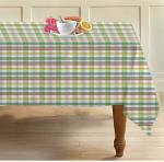 Airwill Multicolor Checkered Cotton Standard Size 6 Seater Table Cloth