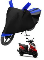Auto Hub Bike Cover for Yamaha Ray Z , Dustproof UV Protection water resistant Custom Fit Cover-(Black-Blue)