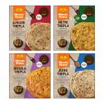 Haldirams Nagpur All Flavour Thepla (Minute Khana- Ready to eat) (Assorted Pack of 4-200 gm Each)