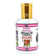 Indra Sugandh Bhandar Multipurpose Cooler Perfume And Diffuser Oil Premium Rose Gulab With Free Dropper, 25 Ml