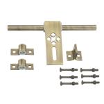 Atom Heavy Duty 9.6 inch Steel Aldrop for Wooden and PVC Doors for Home Main Door/Bathroom/Wardrobe - Pack of 1 (Finish Brass Antique)