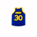 YellowCult Pack of 2 Shoe Charms for Clog Shoes, Wristband Charm, Shoe, Bracelet Decoration or Party Gifts [Curry Jersey]