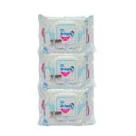 B4 Nappi Moisturising Wet Wipes from Tedibar Family for Baby - 80 N Pack of 3
