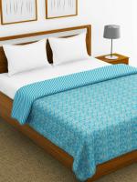 BIANCA mezzo blue Cotton Muslin Dohar-1pc Double size abstract(240 cm x 210 cm)