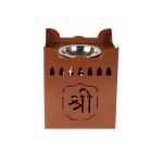 Amaya Decors Tulsi Copper Colour Pot Shape Brass Diffuser with Oil (3 pcs)