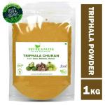 Shudh Online Triphala Churna Powder (1 Kg / 1000 g) for Weight Loss Hair Amla Baheda Harad Trifla Trifala Chrun