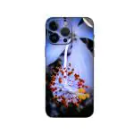 GADGETSWRAP Printed Vinyl Skin Sticker for Apple iPhone 14 Pro - white hibiscus flower in macro shot