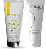 FLAY Ethiglo Facewash - 200g & 360 block sunscreen gel - 50g