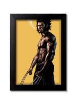 Blue Nexus Logan The Wolverine Wall Poster with Wall Frame Room Art Painting Collection A4 size 10x13