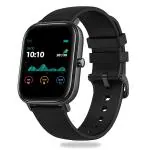 Pebble Pace Smart Watch with Oximeter Function for SpO2 (Blood Oxygen) Monitoring with Full Touch Dynamic Colour Display, Multiple Sports Mode, HR, Sleep and BP Monitoring (Black)