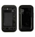 Imbi Black Plastic Back Panel For Samsung C3303 Champ