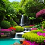 Love Creation A4 Size poster print for creative wall art- peacock-paradise-print-9602(Non Sticker)