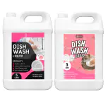 FLISKO Dishwash Liquid Pink 10L Odour Busters | Removes Tough Grease, Soft on Hands