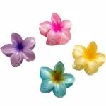 Emsol Flower Hair Clips, Big Hawaiian Flower Claw Wonderful Gift,Strong Hold Clips for Women Thick & Thin Hair 3 pieces