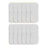 Chinmay Kids Unisex Baby Diaper Insert Pad 4 Layer Mircofiber Reusable And Washable Cloth Diaper Liner Pad for Small Toddler and Newborn Babies, Age 0-24 Months, White (Pack of 12)