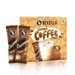 Bevzilla 48 Instant Coffee Powder Sachets (Coconut) - 96 Grams| Hot & Cold Coffee| Makes 48 Cups| 100% Arabica Coffee| Strong Coffee| Easy To Carry| Best Coffee| Espresso, Latte, Cappuccino