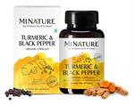 MINATURE Turmeric Black Pepper Capsules - 180 Veg Capsules
