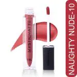 veloxveda MysticMatte Water & Smudge-Proof Lipstick | Enriched with Vitamin E & Jojoba Oil (NAUGHTY NUDE) 5 ml