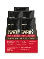 Optimum Nutrition (ON) Gold Standard 100% Whey Protein Powder- 5 X 30.4 g Single Serve Sachets (Double Rich Chocolate)