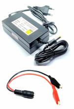 InventoSales 1Pcs 12V 3A DC Power Supply 36 Watts DC Adaptor AC to DC Converter SMPS with DC Jack Alligator Clip 20 AWG Silicone Wire