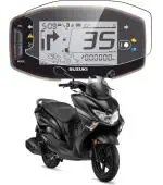 ECMERED 9H Hard Anti-Shock Screen Protector Guard Compatible For Suzuki Access 125, Avenis 125, Burgman Street 125 Enhanced Display Protection (Clear)