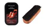 Sheppits Premium Shoe Shiner (Neutral) & Shoe Polish Brush (Black) Combo | Shoe Care Kit