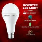 Glowing Light - bright forever 12 W White Emergency Inverter Bulb