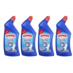 GAINDA Toilet Cleaner Liquid Disinfectant Bowl Pot Cleanser Safe Hygienic Bathroom Stain & Odour Remover for Commercial Use Removes 99.9% Germs, 500 ml pack of 4