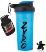 Zyro Shakers for Protein Shake Bottle Gym Shaker Bottle Shaker Bottles for Protein Shake Gym Protein Shaker Bottle- Blue ,Blending Mixer Ball for 650 ml Pack of 2 shaker bottle