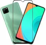 Ravbelli Realme C11, Realme C12, Realme C15 Transparent 11D Tempered Glass Scratch Resistant and Anti Fingerprint Screen Guard