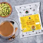 D'aromas Premium- Elaichi (Cardamom) Flavor Premix Tea Powder 1 kg, Instant Premix Tea Powder, Ready to Drink Iced Tea