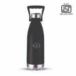 SOPL-OLIVEWARE Zumba Vacuum Bottle Screw Cap Black Stainless Steel Water Bottle - 1560 ml