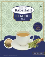 Badshahi Eliachi Tea Box Pack 250 GM (Pack of 2) Powder Polypack,(KADAK CHAI)