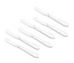 Shapes Silver Stainless Steel Butter Knife (Pack Of 6)