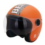 Sage Square ISI Marked Guardian Cruiser Open face Helmet for Cruiser Bike (L, Orange Matte)