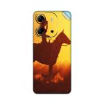 GADGETSWRAP Printed Vinyl Skin Sticker for Tecno Pop 7 Pro - girl on horse